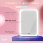 YA LED Makeup Fridge 8L Mirror Door Mini Fridge Portable Skincare Refrigerator F