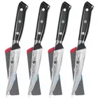 Damascus Non-Serrated Steak Knives Set of 4 - Shogun Series - Japanese VG10 S...