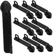 GETAJGHSD 10pcs Zipper Pulls Kit Zip Slider Replacement for Suitcases Zipper Puller Head Universal Travel Luggage Zipper Repair Nylon Double Layer Anti-Explosion Easy to Use Zipper Pulls