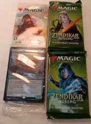 Magic The Gathering Cards (2)Zendikar.(1)Dominaria (1)blind Deck W Foil, 60 Card