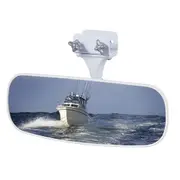 [TechBrands] Clamp Mount Convex Ski Mirror (White)