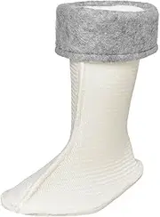 [Playshoes] Inner Shoe Rain Boots Socks, White, 34 EU