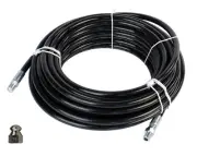 Schieffer 1/4" x 150' 4400 PSI Thermoplastic Sewer Jetter Hose & 6.5 Nozzle