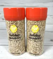 Wilton Gingerbread Crunch Sprinkles Topping 4.9oz (2 Bottles)