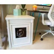 New Age Pet EHLB001-04 Habitat N Home Espresso Litter Loo End Table - Antique...
