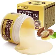 Collagen Hair Mask, for Dry Damaged Hair and Growth, Hydrating and Moisturizes Hair, Purifies Chemically Treated Hair & Calms And Relaxes The Scalp - 150ml (1 Pack)
