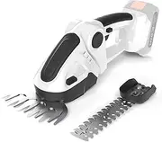 Cordless Hedge Trimmer for Gardening, Hedge Trimmer with 12V Lithium-Ion Battery, Garden Lawn Mower Edging Border in Multi-Perspective Adjusted, 2 Interchangeable Blades Garden Cutting Edge Trimmer