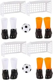 TOBBOMEY 2-Pack Mini Toys Interactive Soccer Table Game Set for Boys and Girls Table Model Football Action Figures Toys