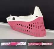 NEW JT Proflex Fuchsia White Pink Bottom + 2 Goggle Straps Paintball Mask