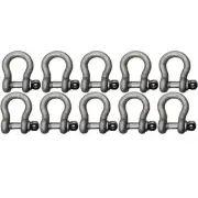 (10) 3/4" Shackle Screw Pin Clevis Anchor Bow Shackles Sling Cable Chain Rigging