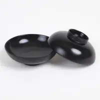 在飛比找ETMall東森購物網優惠-黑色圓形創意日式果盤漆器木碟
