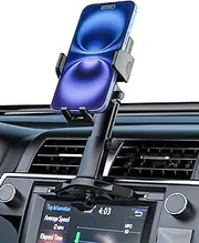 Kolasels Phone Holder for Car CD Player, [Adjustable Arm] CD Slot Phone Mount, Car CD Player Phone Holder, CD Slot Clamp Holder for iPhone 16/15/14 Pro Max, Galaxy S22, All 4-7" Cell Phone