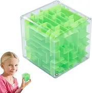 Lueear Maze Cube - 3D Ball Maze Toy for Kids - Maze Ball Interactive Maze Game with Education Toy, Holiday Favors Fidget Toys and Brain Teasers for Children
