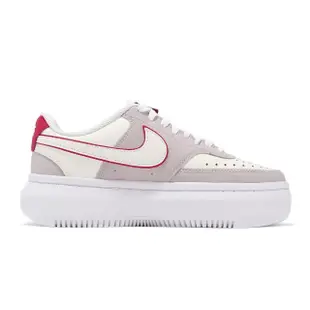 【NIKE 耐吉】W Nike Court Vision Alta LTR 白粉厚底 HF0740-111(女鞋 休閒鞋)