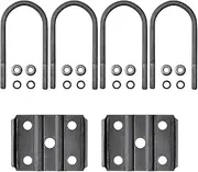 U Bolts for Trailer Axles | Plate Spring Bolts Axle U Bolts - Replacement U-Bolt Kits Trailer Axle Parts, Axle Bolt with Nuts for Trailer Boat Automobiles