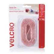 VELCRO Stick On Hook & Loop Tape 25mmX1m Holds Up To 500g 25571