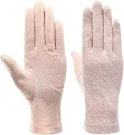 [UOHLCX] HBJWOV Sunscreen Gloves for Women's Thin Breathable Elastic Touch Screen Gloves