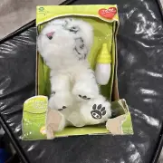 WowWee Alive Minis White Tiger Cub Feed Me With My Bottle! Plush Toy Box Damage