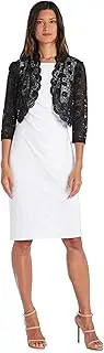[R&M Richards] Women's 1 Piece Laced Shrug with Sequins Missy in