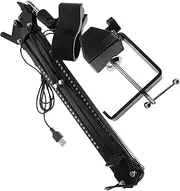 NULYLU 1 Set Rgb Microphone Arm Stand with Desk Mount Boom Arm for Professional Recording LED Lighting Design Easy Installation Versatile Compatibility for Home Studio and Broadcasting