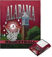 Northwest NCAA Alabama Crimson Tide Silk Touch Throw Blanket, 50" x 60", Basketball Love