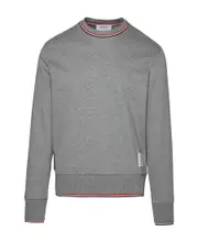Thom Browne Long-Sleeved Crewneck Sweatshirt 2,4,5 light gray