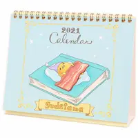 在飛比找樂天市場購物網優惠-大賀屋 日本製 蛋黃哥 桌曆 2021 年曆 擺曆 記事 日