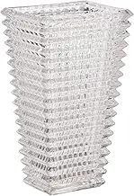MCMCNCUIU Crystal Vase, Large Crystal Vases for Flowers, Large Flower Vase, Modern Clear Vases for Living Room, Bedroom, Kitchen, Dining Table, Mantle, Wedding, 11 Inches