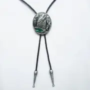 NEW HOWLING ANIMAL WOLF COWBOY 3-D WESTERN BOLO TIE