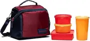 TP-860-T187 Tupperware Premier Lunch (Including Bag) With Two Bowls, One Tumbler and One Square Box allows you to Pack a Complete Lunch