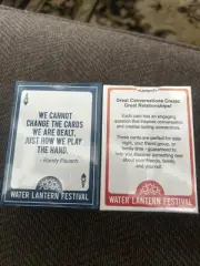 2 Packs SEALED NEW Water Lantern Festival 2023 Playing Cards & Conversation Card