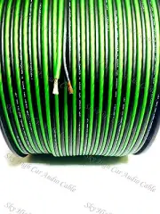 600 ' feet TRUE 16 Gauge AWG GREEN/BK Speaker Wire w/ SPOOL Car Home Sky High ft