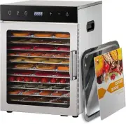 SAFECASTLE 10 Trays Food Dehydrator Machine 800W Digital Timer with Recipe Book