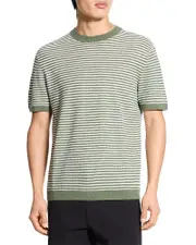Theory Stripe Linen Tee