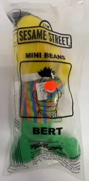 Kellogg's Sesame Street Mini Beans BERT 1999 NIP Plush Mini Toy