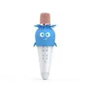 K5 Wireless Karaoke Microphone Home Microphone Cartoon Carrot Children Handheld Microphone Audio Microfone Condensador Blue