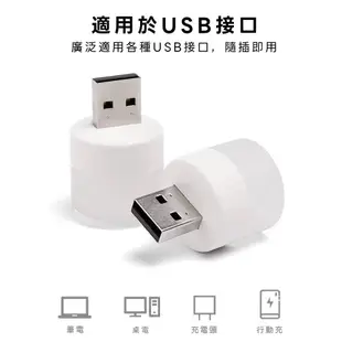 USB 迷你小燈泡-白光/黃光 ( 二入 ) 迷你 燈泡 隨身燈 充電頭 白光 暖光 LED燈 USB燈 小夜燈 夜燈