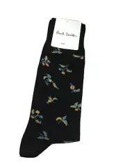 Paul Smith men’s socks Black Limonero Cotton/spandex Made In Italy NWT $30