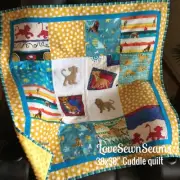 LION KING HANDMADE QUILT/LION KING CUDDLE QUILT/MADE IN USA
