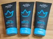 3 x King of Shaves Sensitive Shave Gel 175ml Aloe + Tea Tree
