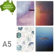 1x Ruled Notebook Note Book Card Cover Stationery Dairy Journal Office School A5