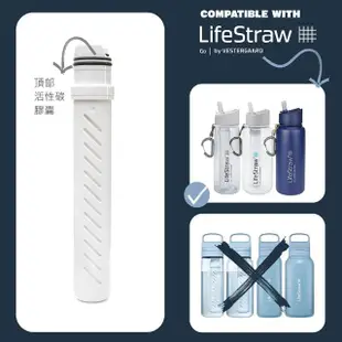 【LifeStraw】Go 二段式過濾生命淨水瓶-替換吸管(濾心 備品 配件 濾水 碳過濾 活性碳)