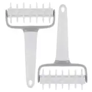 2 Pcs Pizza Table Roller Pins Stone for Oven Pp Hole Puncher