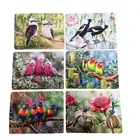 Ashdene Dining Kitchen Aust Birds & Flora Cork Back Placemats Set 6