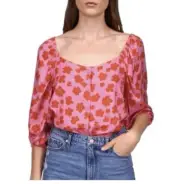 NWT Sanctuary Floral Peasant Top Size Small