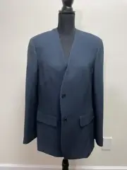 The Row Murray Women's Jacket Dark Peacock Green Blue Soft Silk