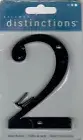 Hillman 4 inch Number 2 Black House Mailbox with Screws 843142 FREE USA SHIPPING
