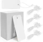 Sekonow 400pcs White Gift Tags with String, Large Price Tags Clothing Tags Bl...