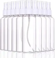 10 Pieces T Tersely 100ML Spray Bottles Portable Refillable Clear Reusable Fine Mist Spray Bottle Travel Sprayer Bottles Pipette Atomiser Liquid Container