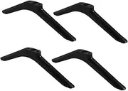 MERRYHAPY 2 Pairs Tv Stand Tv Mount Stand Rocker Legs Replacement Table Legs Metal Black Plastic Furniture Feet Television Replacement Parts Television Parts Pedestal Bracket Foot Black Pp